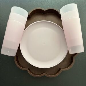 Target ~ Light Lavender Sturdy Plastic Plates & Tumblers 12 pieces